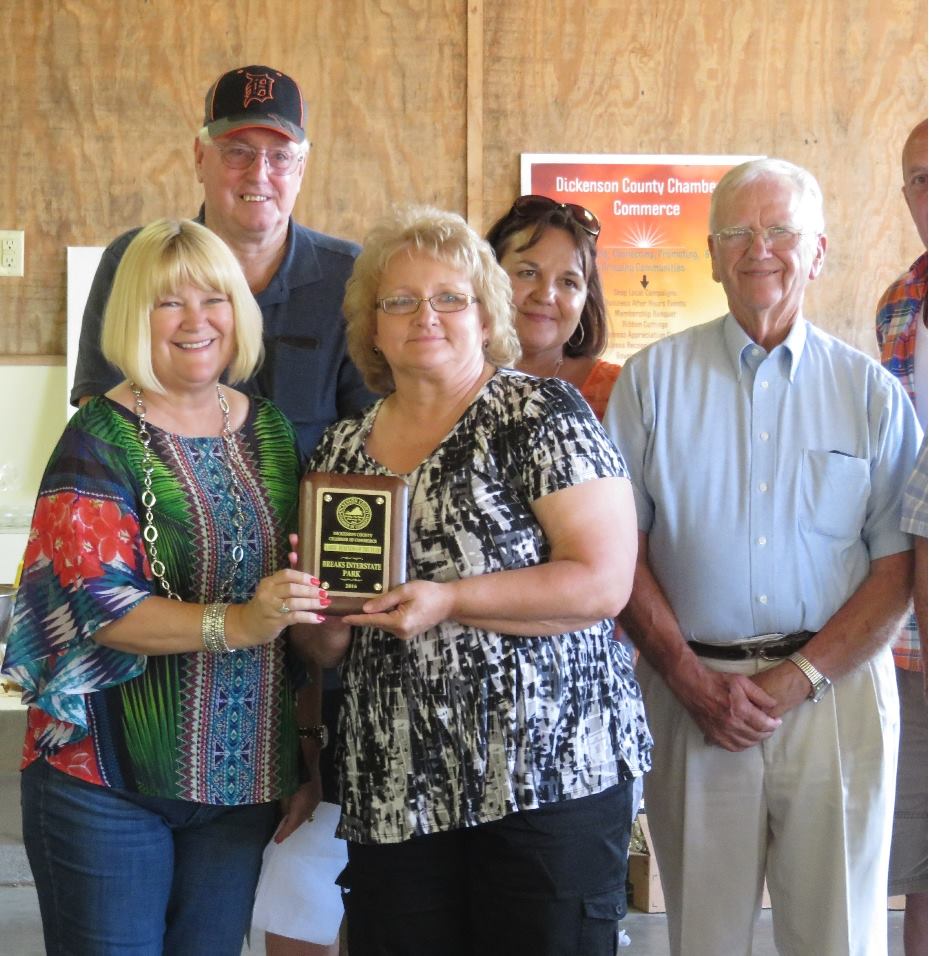  Business of the Year- Large Business- Breaks Interstate Park, Austin Bradley, Superintendent & Sonja McCowan, Assistant Superintendent