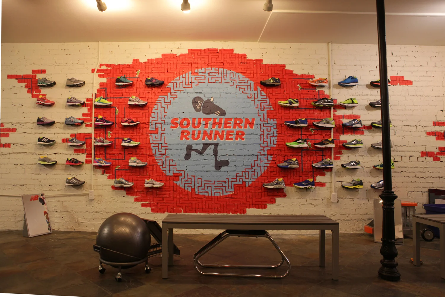 Murals for Southern Runner shoe store
