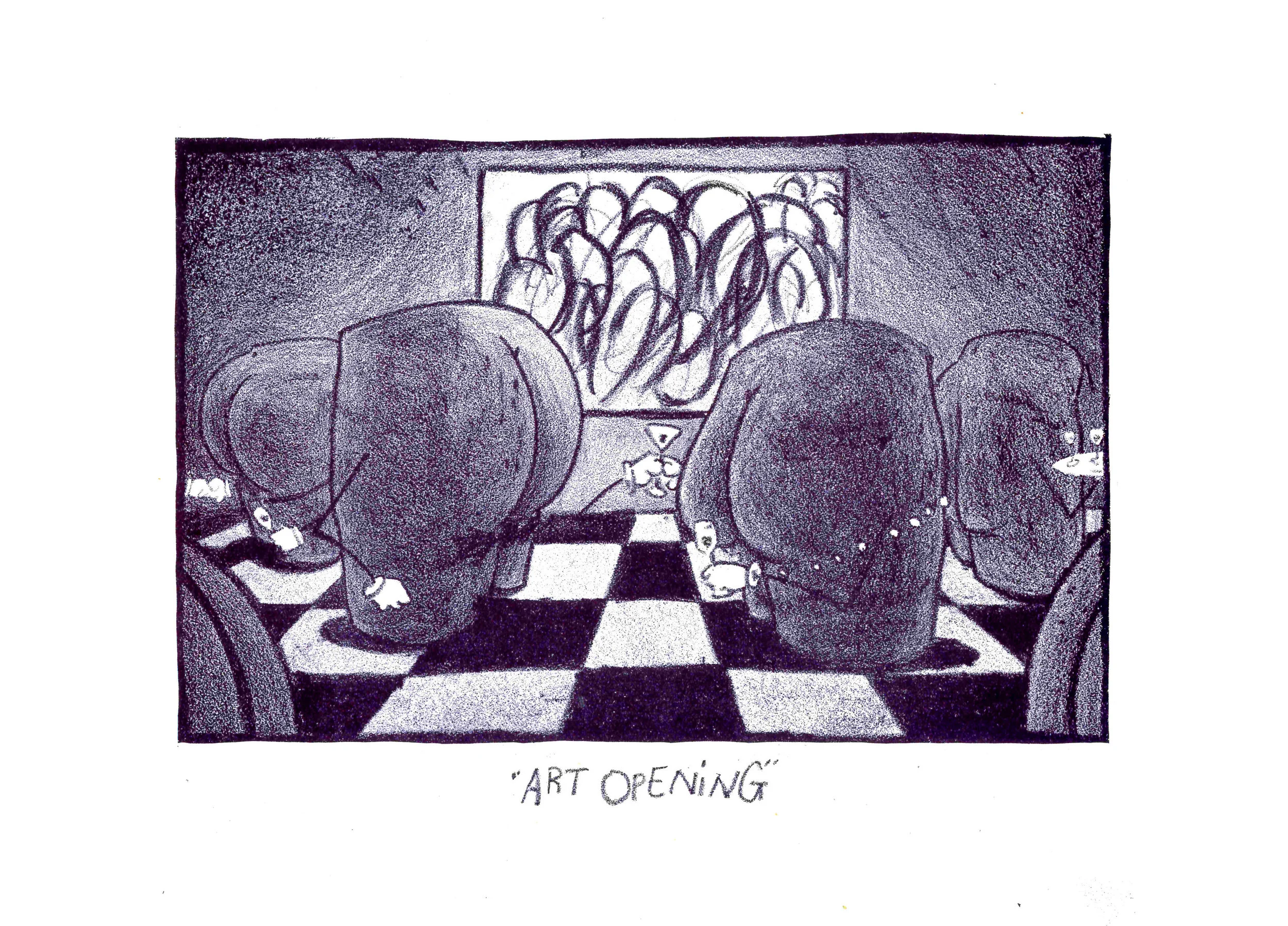 Art Opening (Lithograph)