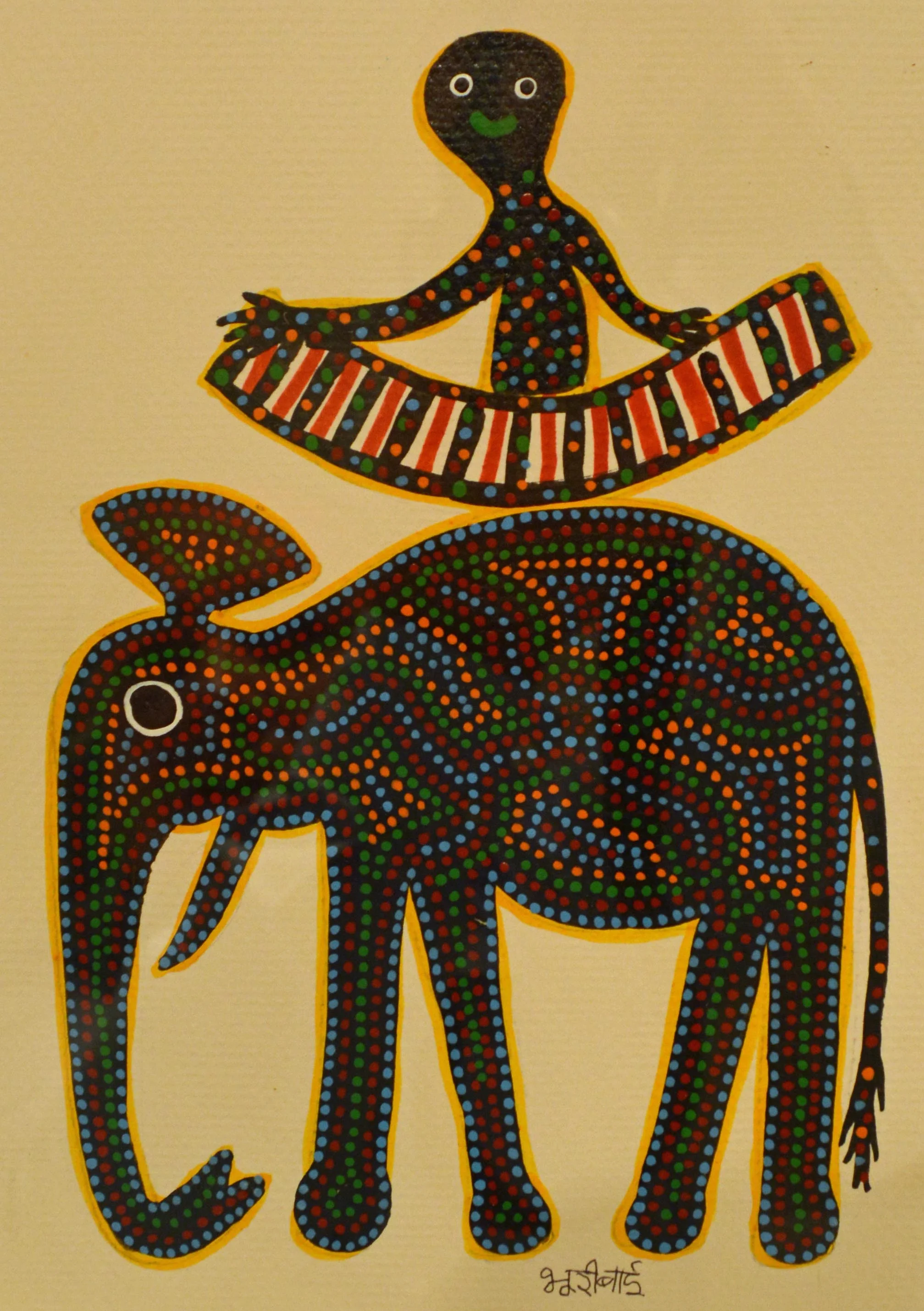 Bhuri Bai, acrylic on paper, 24   x 17 cm, 2015.jpg