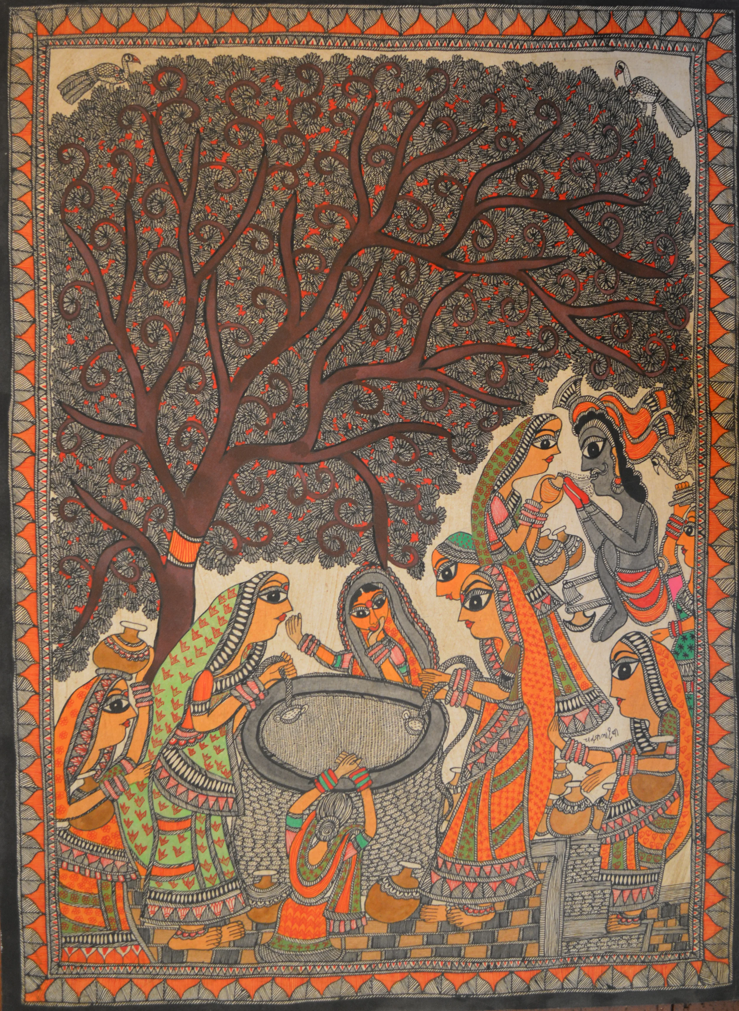 Chandrakala Devi, untitled, acrylic on paper, 76 x 56 cm, 2014.jpg