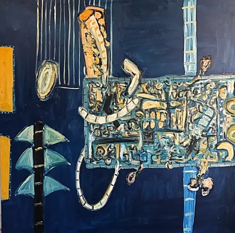 Alec Cumming | Beyond times of wonder | oil on canvas | 152 x 152 cm | 2016