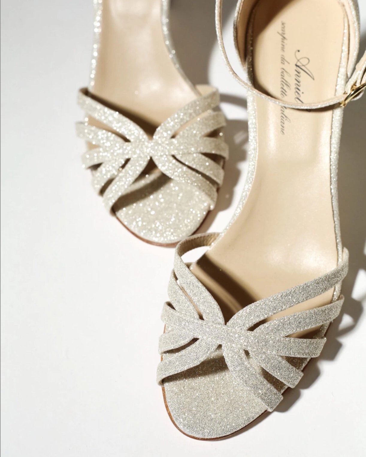 Sandalo sposa Rainbow glitter moon Made in Italy — Anniel