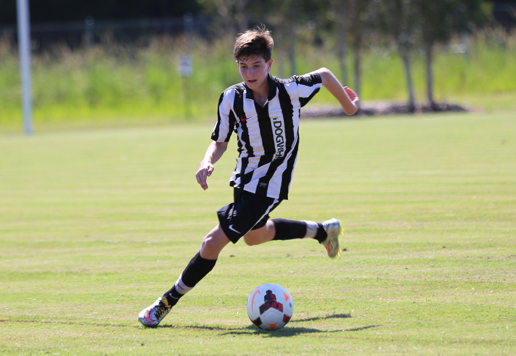 Under 16 striker Zac Sezer opened the scoring for Byron