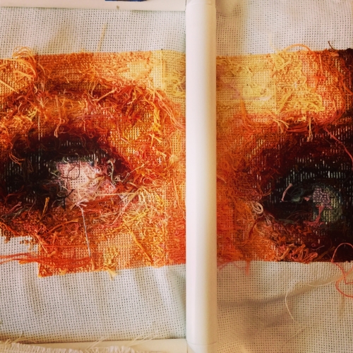 The backside was so messy! I won't make such a mess again.
