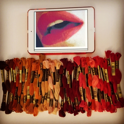 Plotting my Lips. I love the colors!