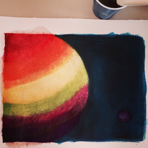 WIP: Purple planet.