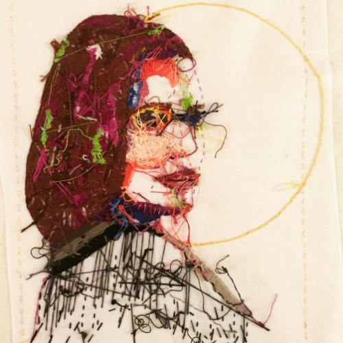 Thread Self Portrait, 2016, from the backside.