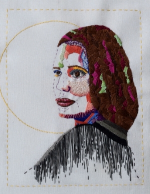 Thread Self Portrait 1. My mind cracked open with this piece.