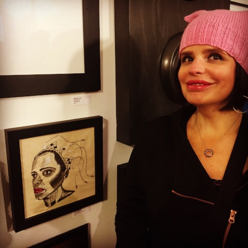In front of Beneath/Within at the Carrack Modern Art, Durham. (Photo by Andy Bechtel)