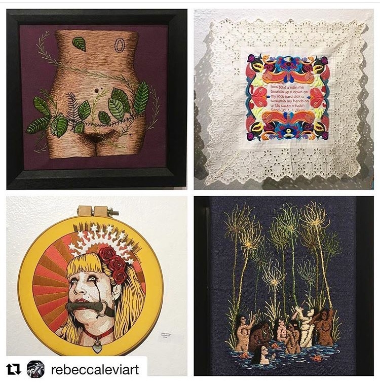 Reposted from Rebecca Lev i my work (top left) along with Kathryn Shinko , Michelle Kingdom and Abbey Aichinger. Illustrious company!!