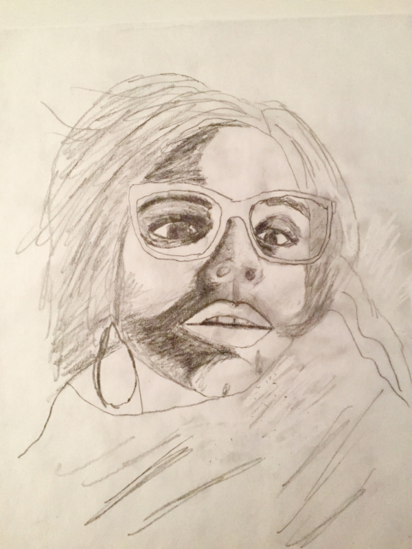 Rough, predawn sketch.