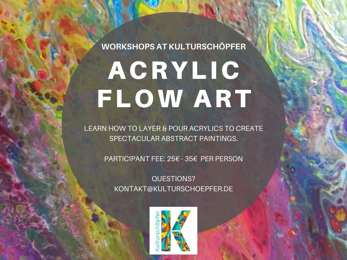 ACRYLIC FLOW ART PAINTING