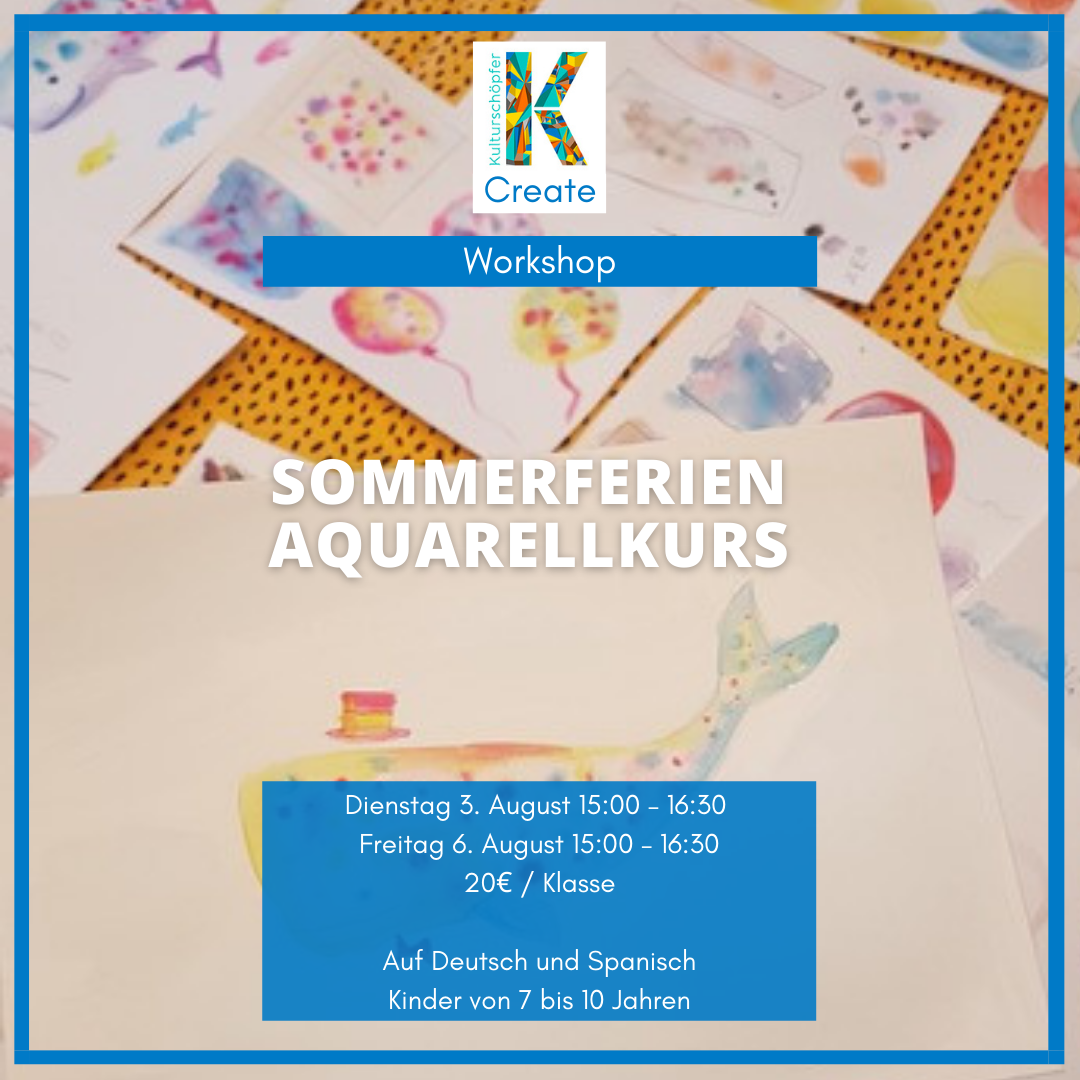 Sommerferien Aquarellkurs für Kinder (7-10 Jahren)