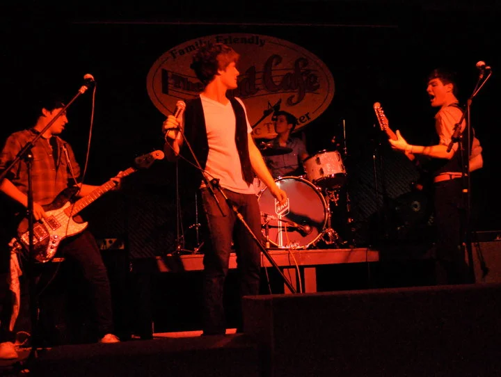 Original LIne-Up from L to R: Ryan Tidwell (Bass), Kaleb Wells (Vox), Adam Gray (Drums), Kenny Gray (Guitar/Vox)