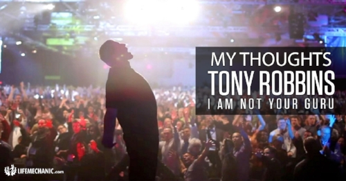 You might as well be your own guru, because Tony's telling you he's not going to be.