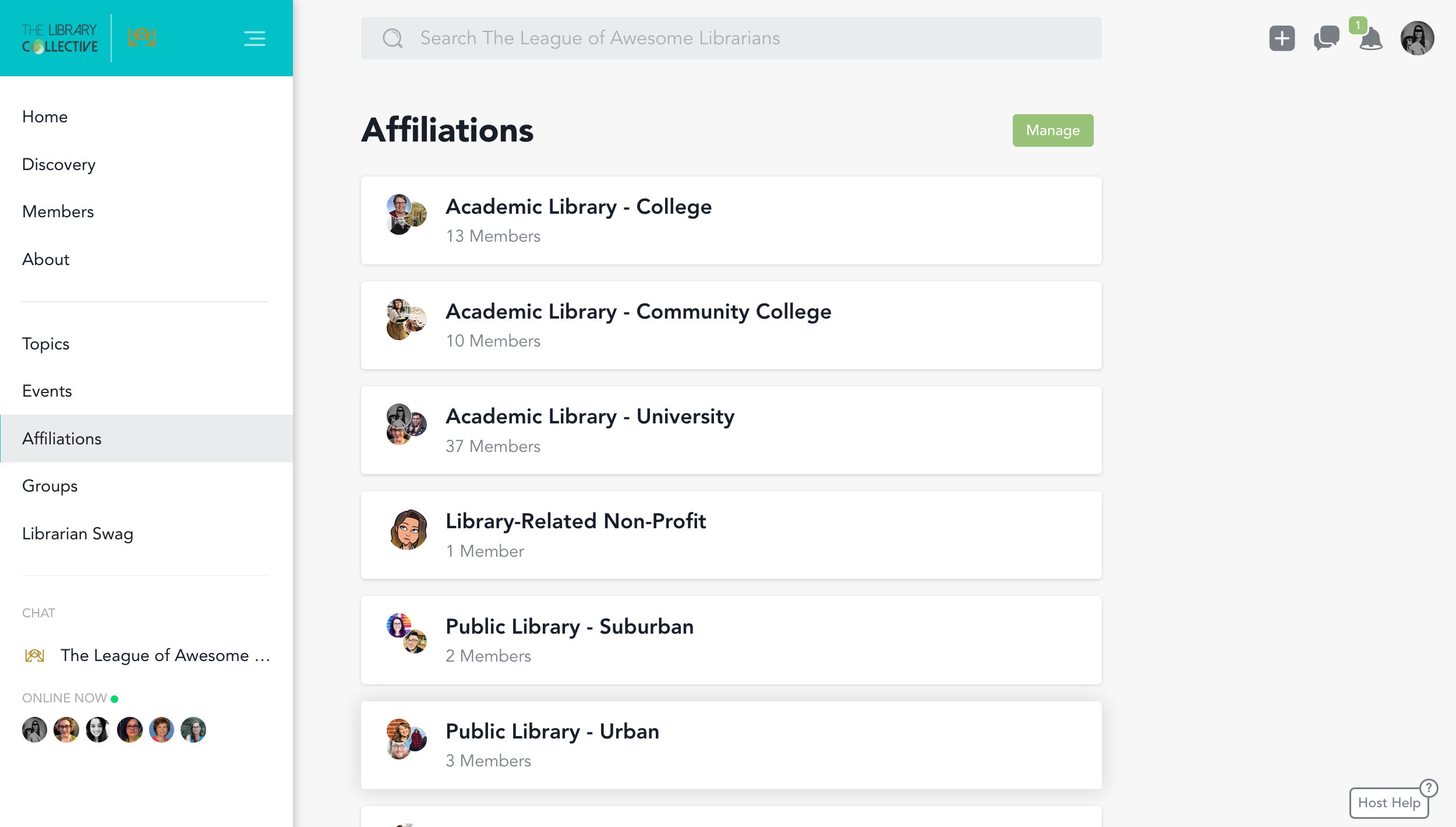 Members Sorted by Affiliation &amp; Distance from You