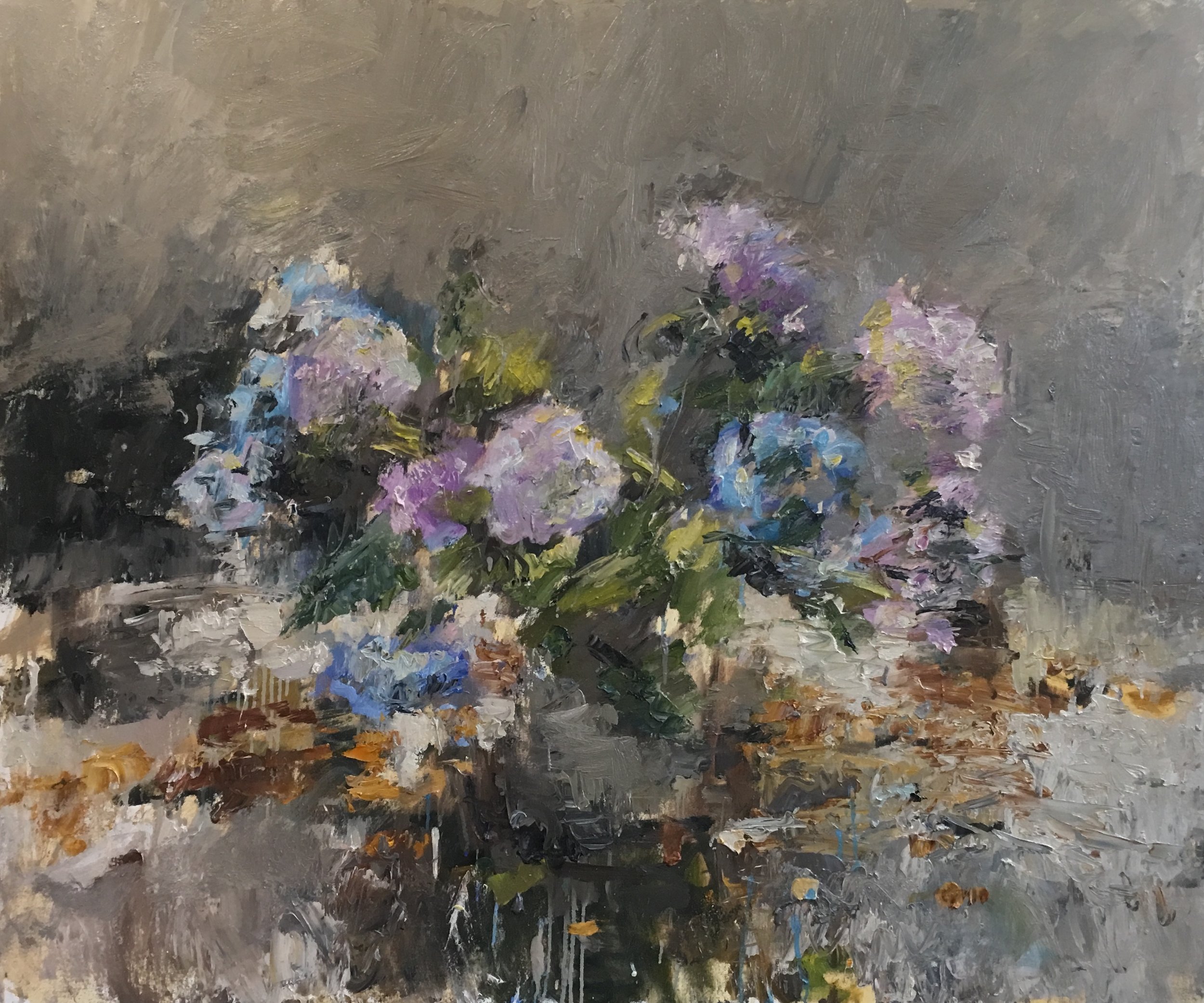 Studio Hydrangeas I (blue/violet) 