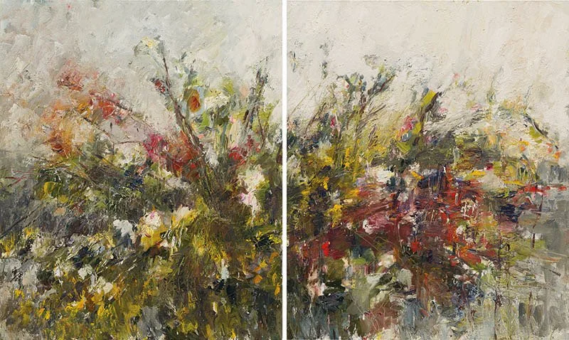 Autumn Hedgerow (Diptych)