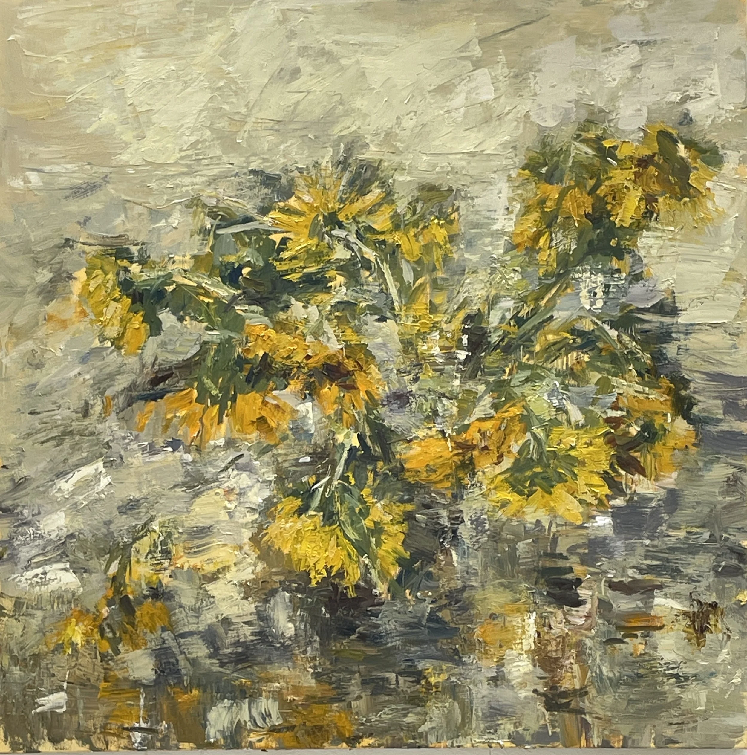 Sunflowers yellow/gold morning