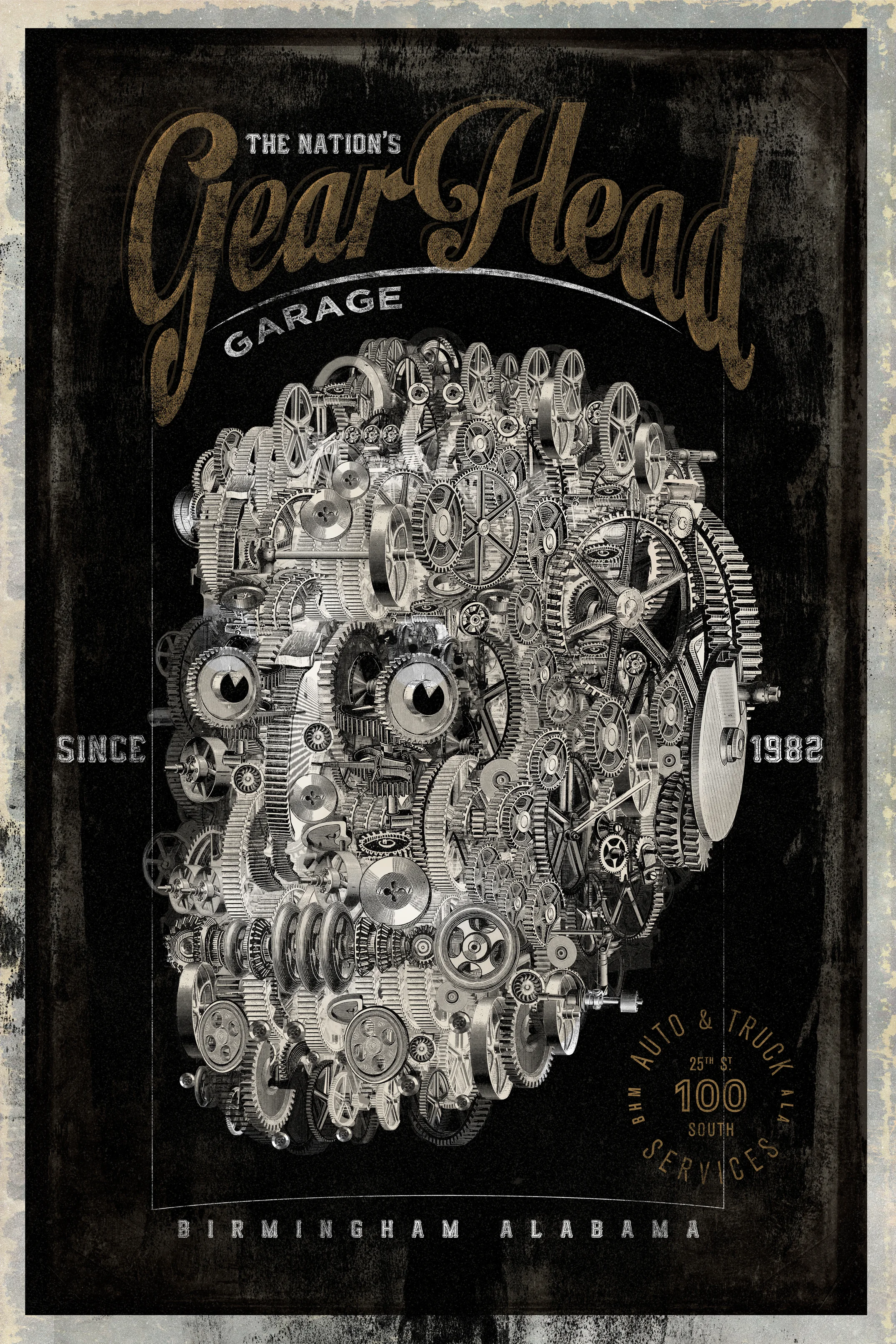  If you love cars as much as we do, you've probably been called this all your life. So its time to show what you are to the world.&nbsp; From our 2014 vintage collection, the "Gear Head" poster is full color printed on cover paper stock.&nbsp; Measur