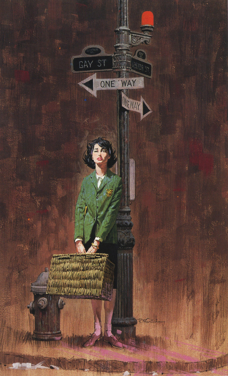 Robert McGinnis’ gamine cover illustration for Beebo Brinker , from 1962, was far from how Bannon imagined her protagonist. PUBLIC DOMAIN