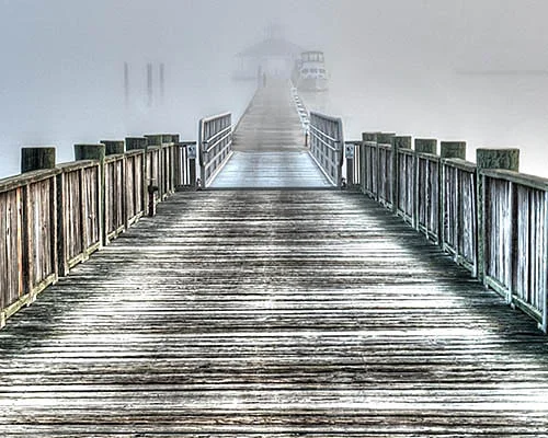 Pier with Fog 2739 Richard Weiblinger