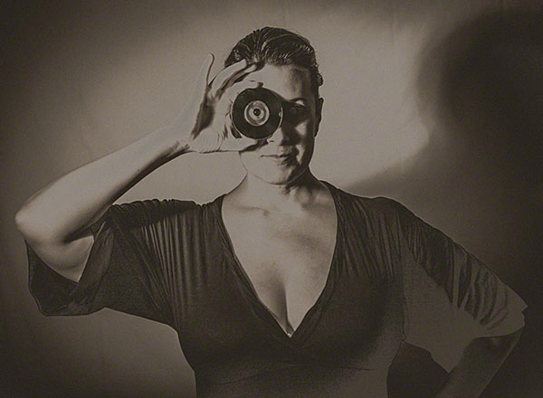 Self Portrait with Media Jane Wiley
