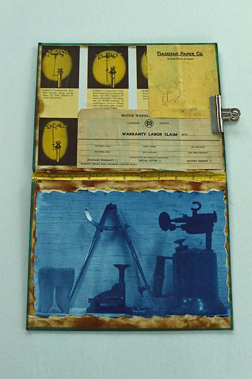 Tools Mixed Media Cyanotype Kristen Peterson