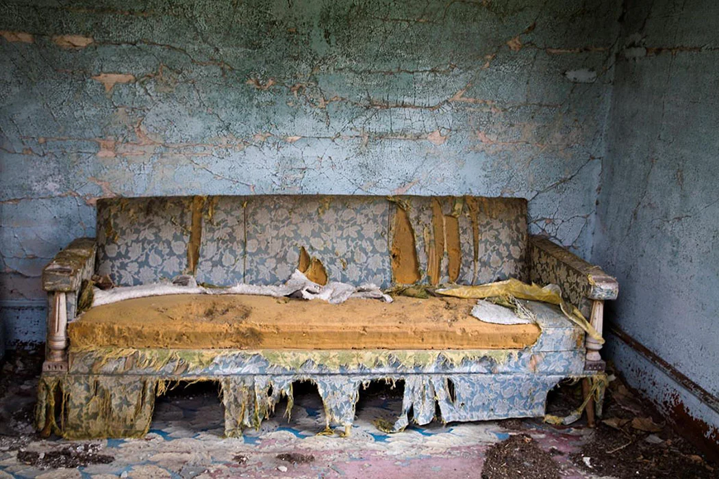 Blue Couch Carol Schiraldi