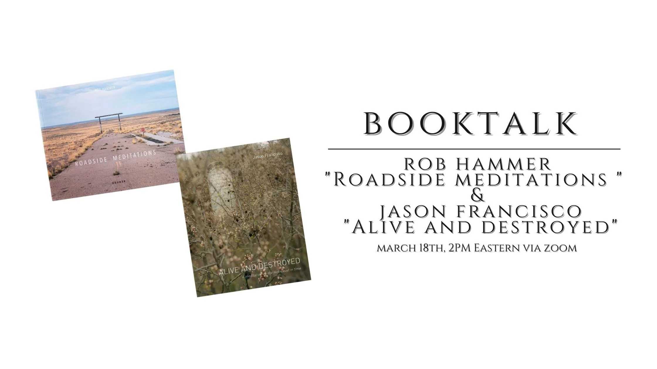 BookTalk with Rob Hammer &amp; Jason Francisco via Zoom 
