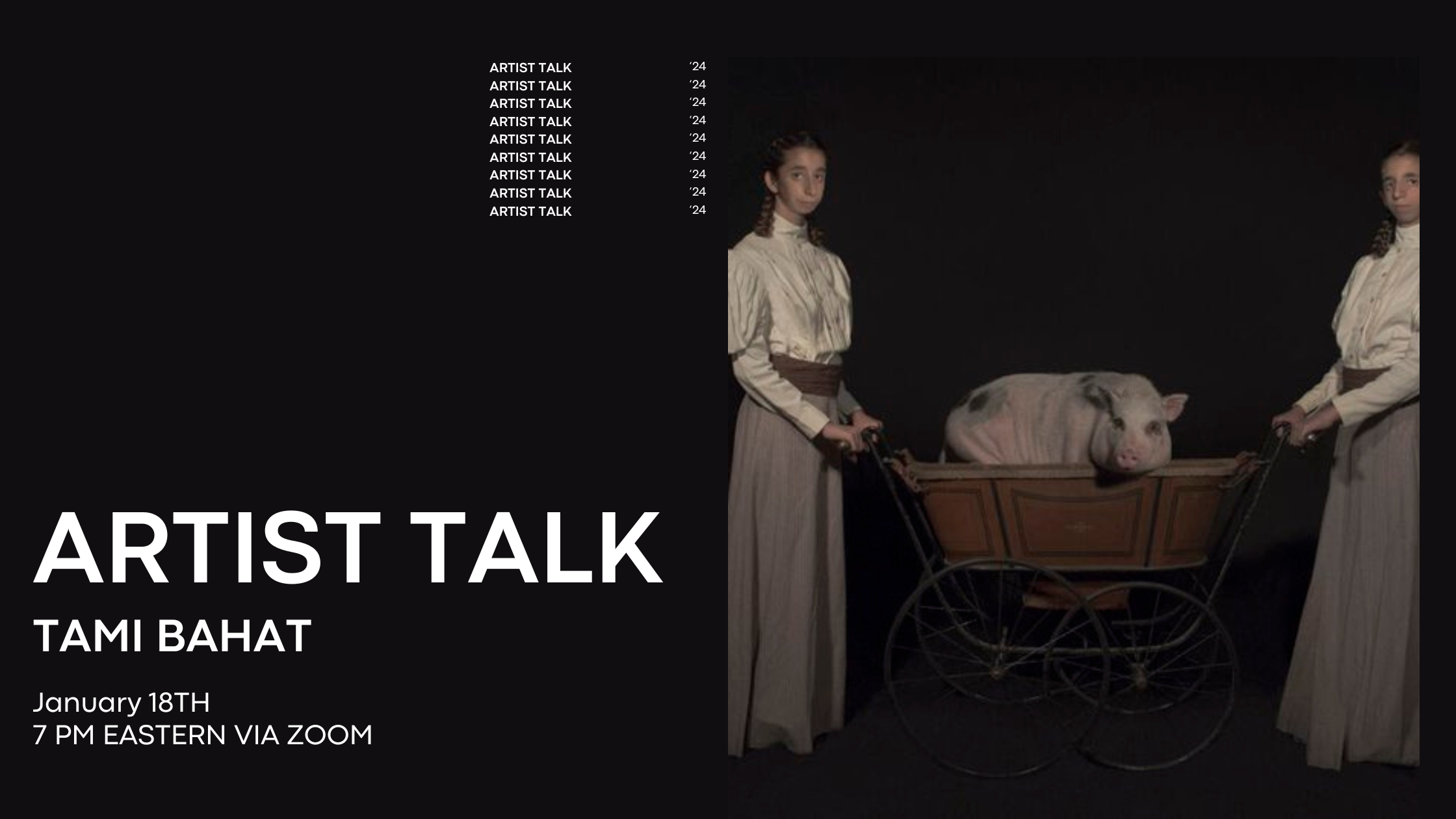 Artist Talk, Tami Bahat via Zoom