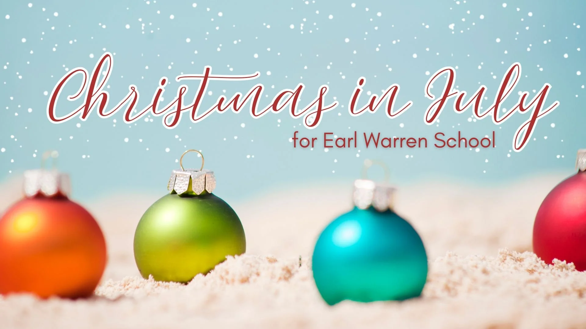  During July and August, volunteer shoppers are out buying school supplies for each child at Earl Warren while taking advantage of&nbsp;Back to School&nbsp;sale prices.&nbsp;Gift bags filled with these items will be presented to the children on their