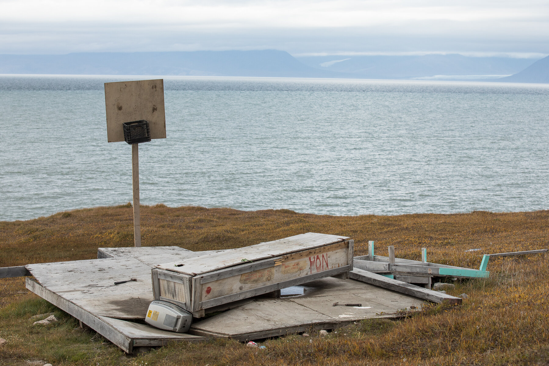  Pond Inlet, Canadian High Arctic - A true “basket” ball court 