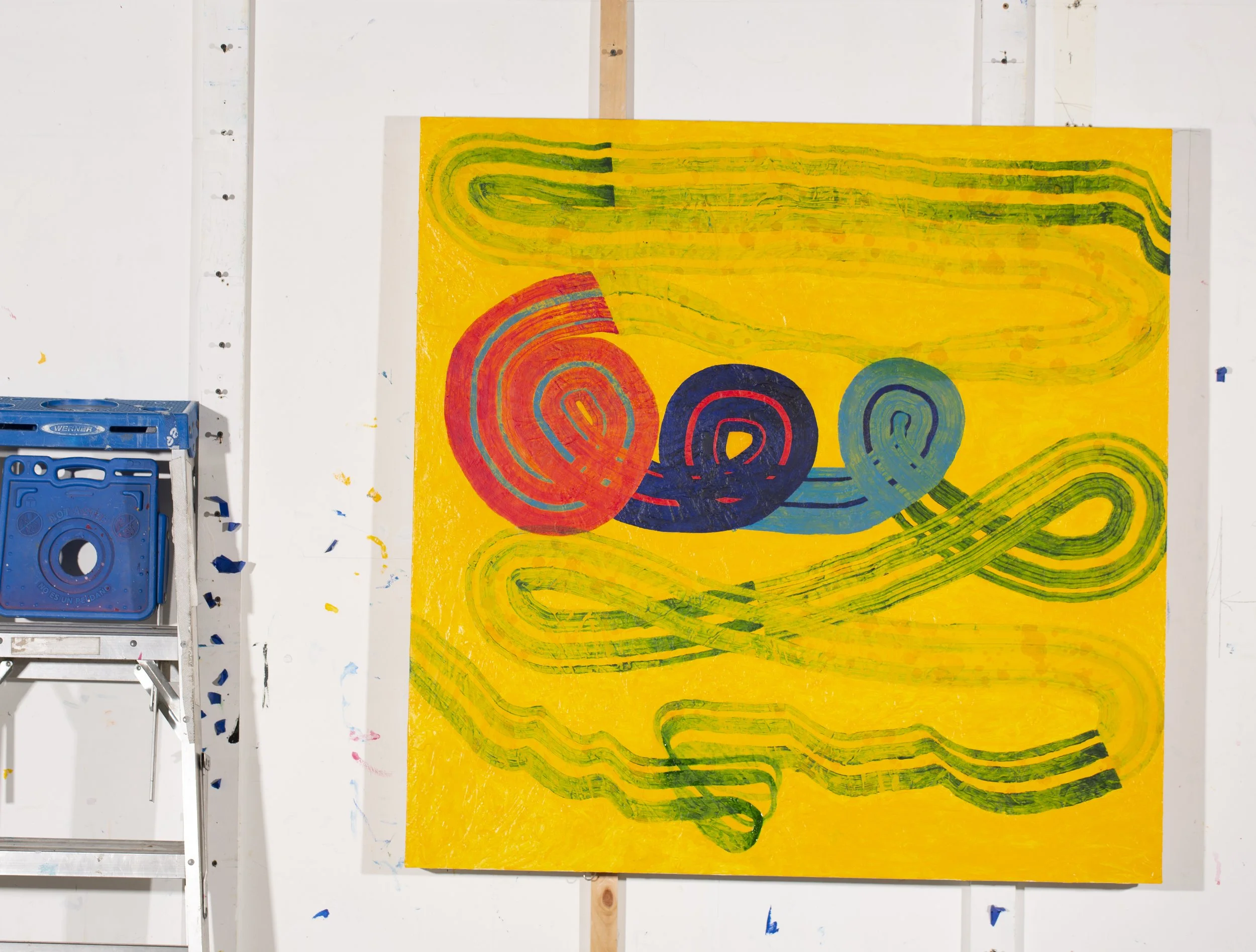 Gordon Fearey_Three of something_acrylic on canvas_42x42 inch_2025 studio.jpg