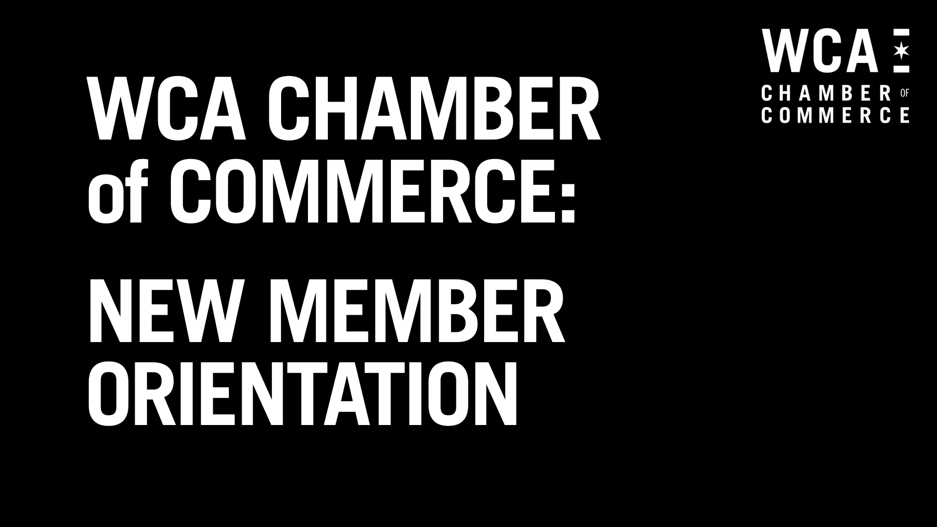 New Member Orientation Q1