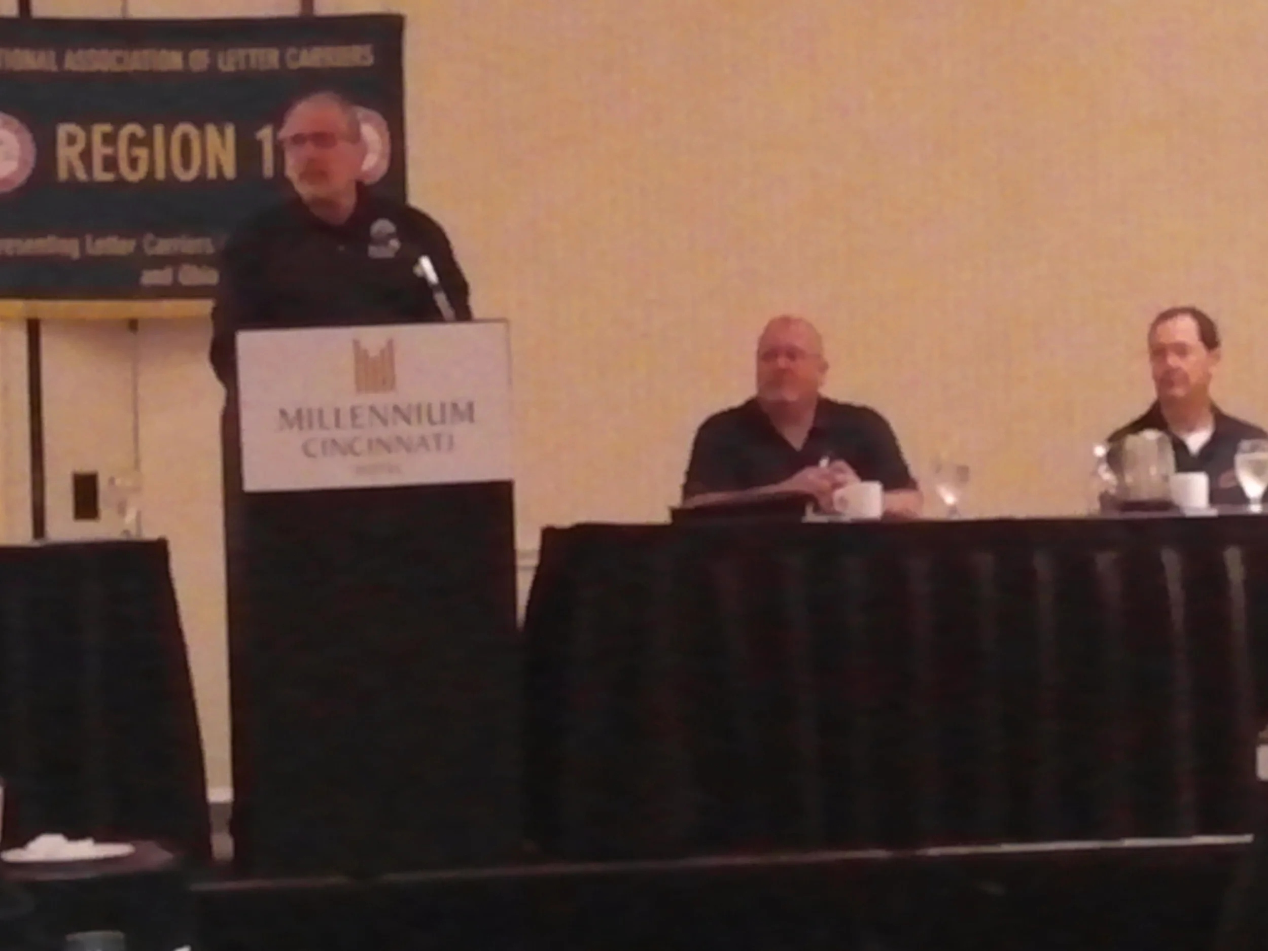 NALC President Rolando speaking at the Region 11 training