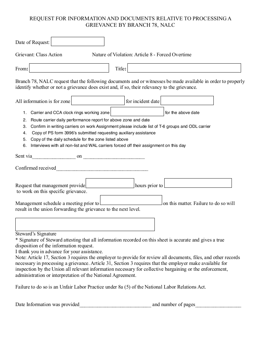 Stewards — NALC Buckeye Branch 78 Columbus Ohio