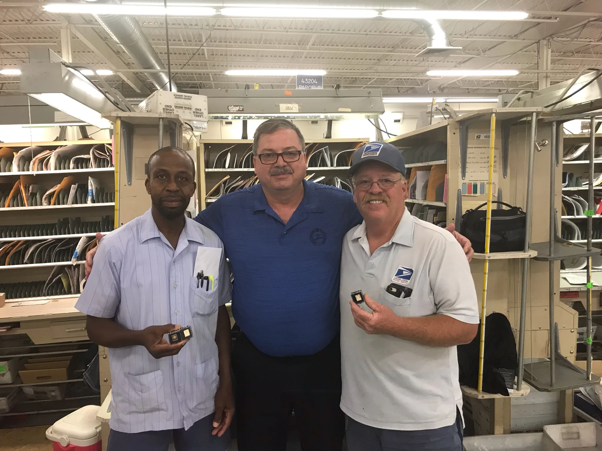 Richard Brooms, President Hornyak and David Humphreys