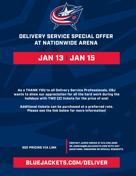 Delivery Service Night at the CBJ