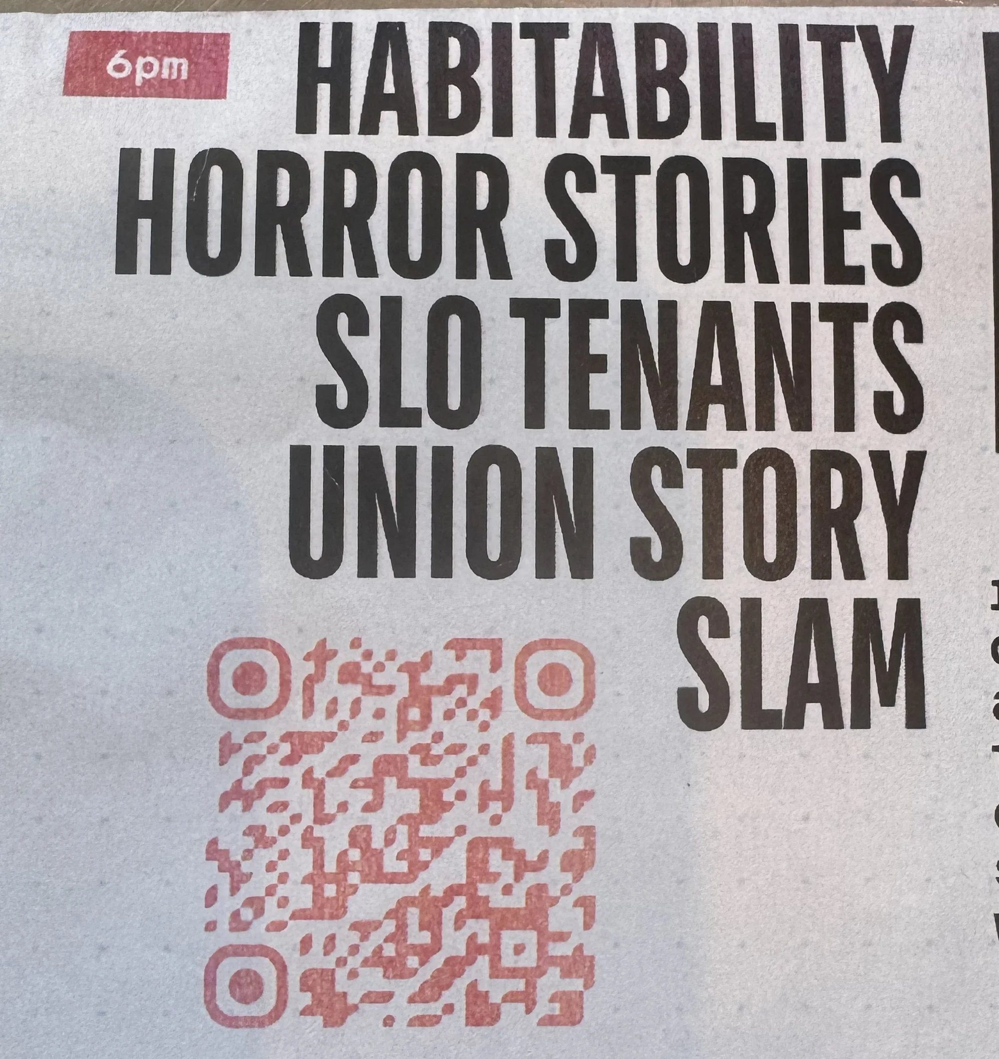 Habitability Horror Stories SLO Tenants Union 