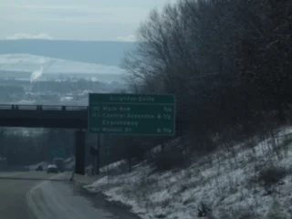 The two images above are of the Keystone Sanitary Landfill as seen from the Interstate 81 South.