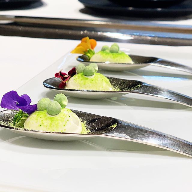 English Pea Soup Garnish #onthemenu #seegerstyle