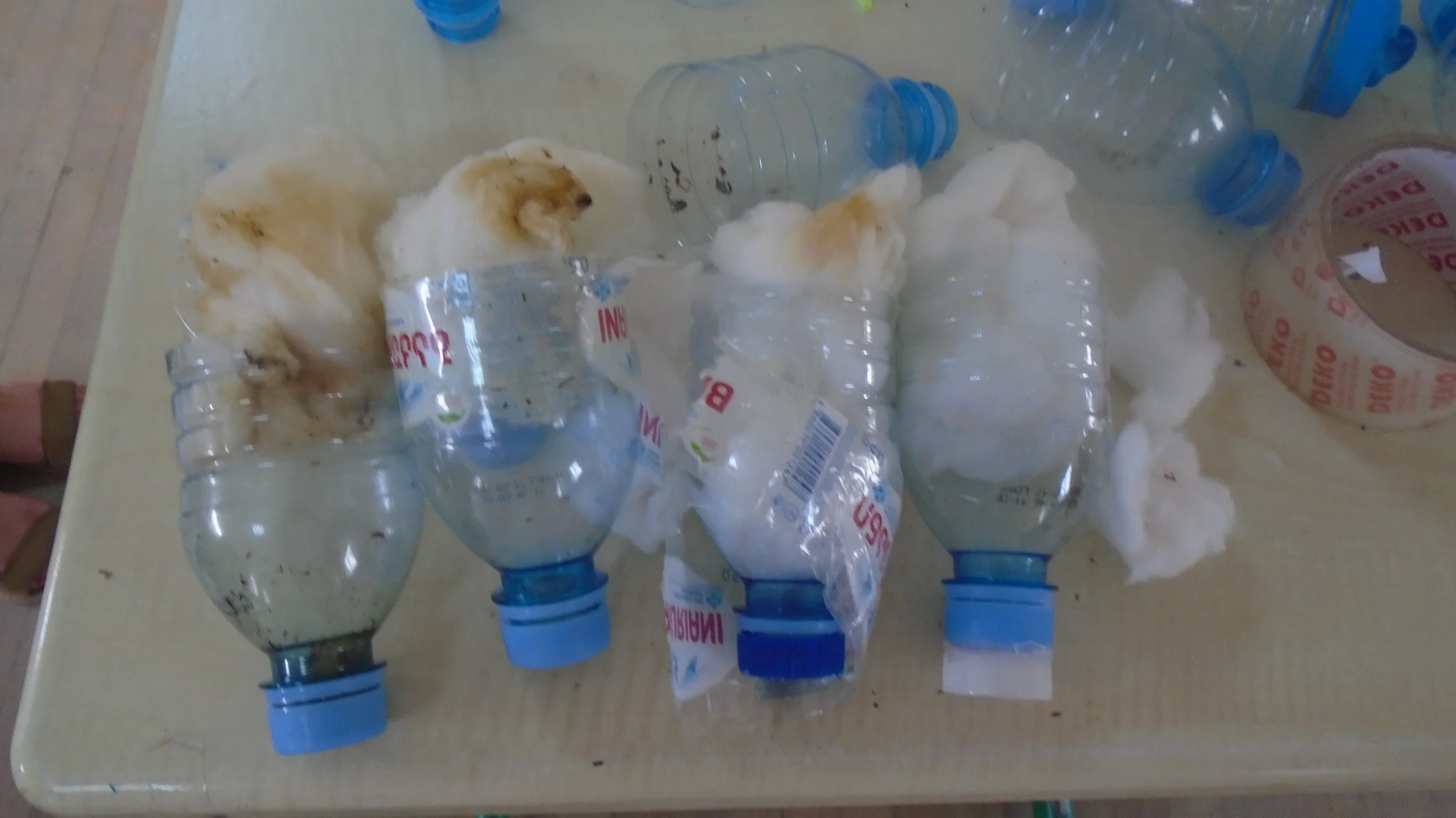 After just 10 cigarettes; though, the cotton on the far right never smoked. Seriously, why would you smoke?