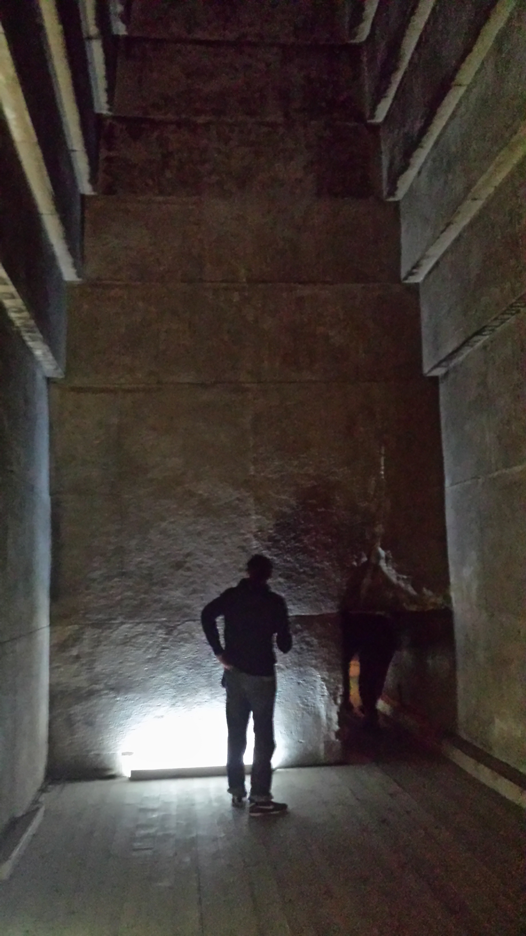 Inside the red pyramid.
