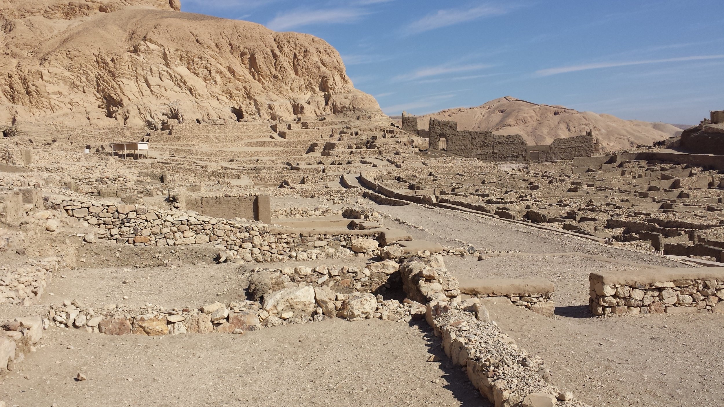 The Valley of the workers in all its ruined glory.