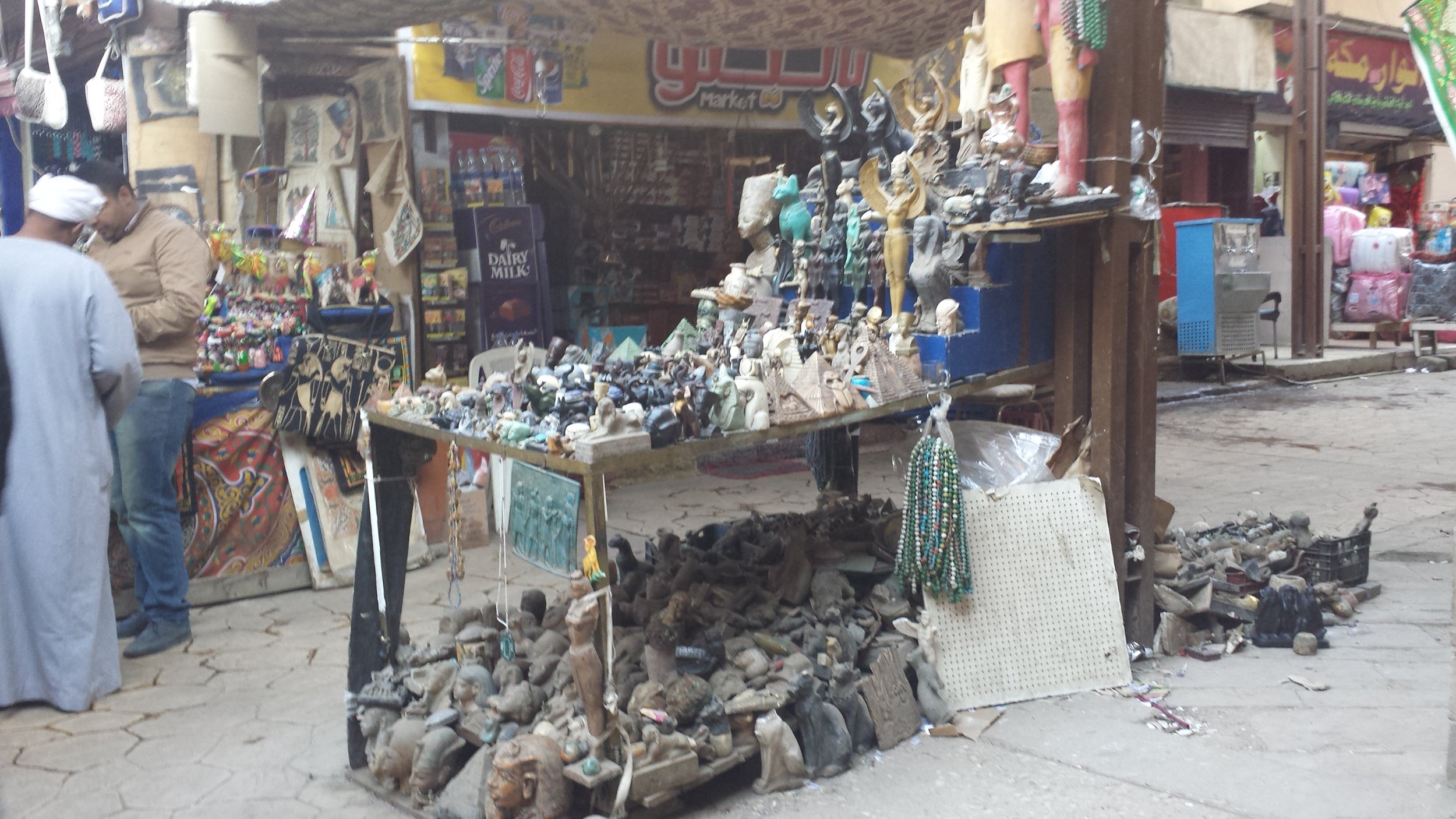 Stalls at the Luxor bazaar.