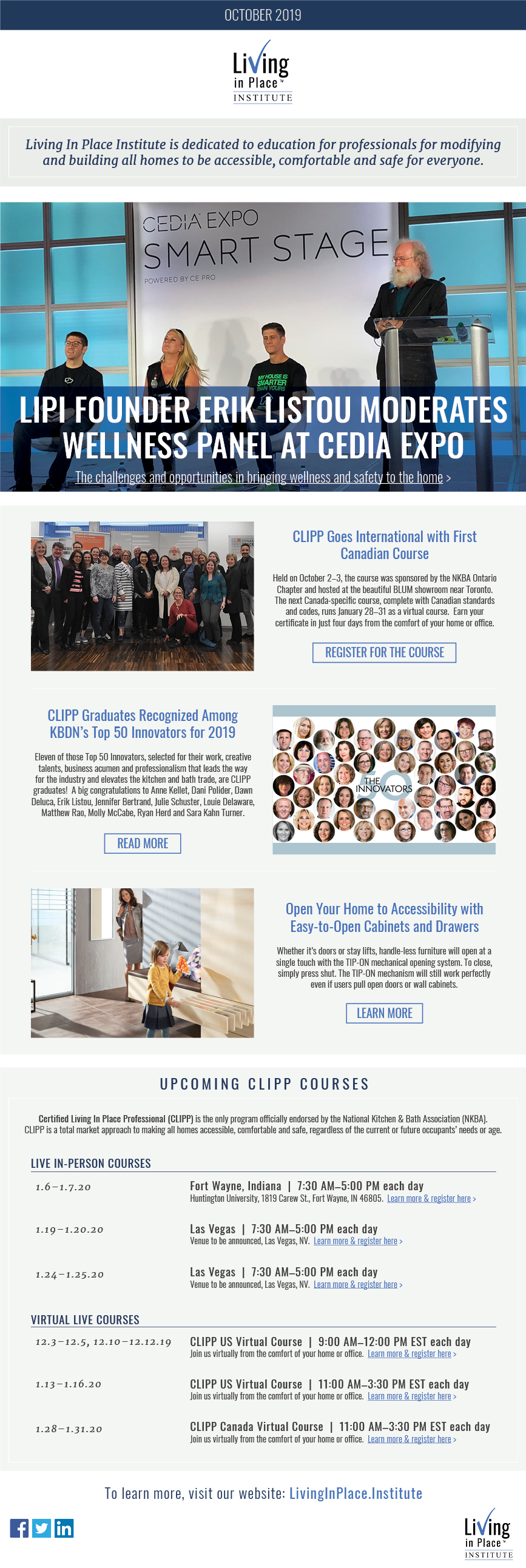 Inaugural LIPI eNewsletter