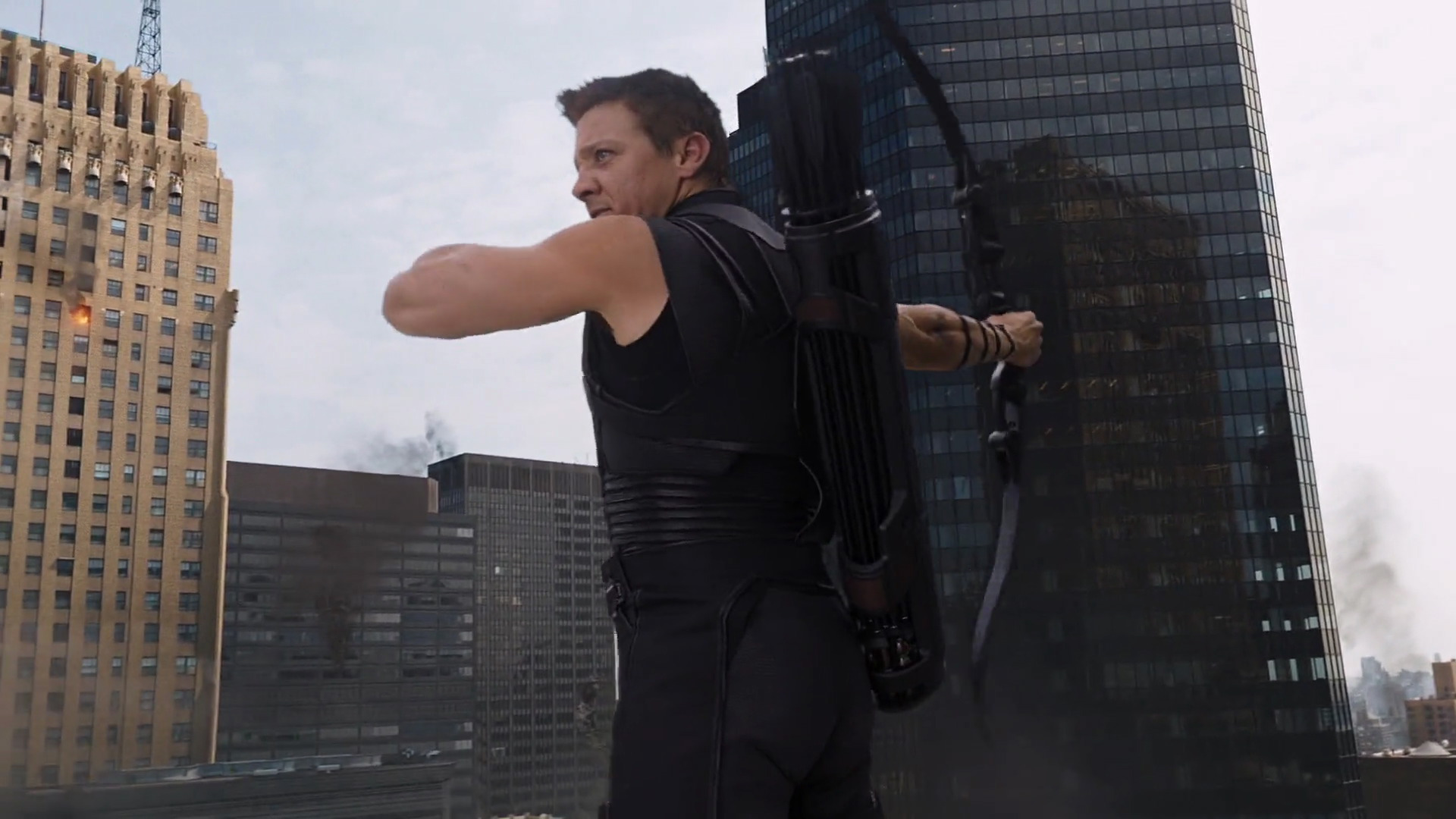 It takes guts to go sleeveless when you are in a movie with Chris Hemsworth.