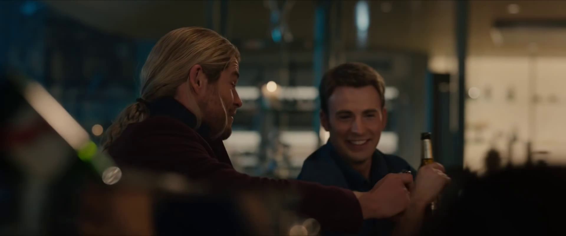 Cap drinks beer just for the taste. That's cute.